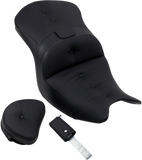 SADDLEMEN Seat - Roadsofa - With Backrest - Pillow Top - Black H18-07-181BR