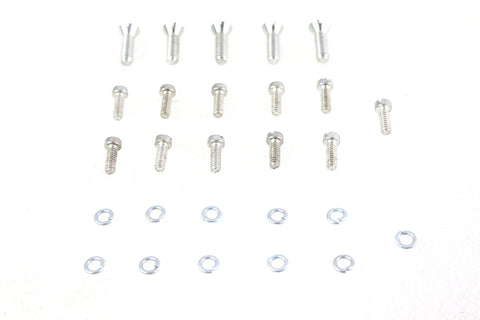 Transmission Top and Side Cover Screw Kit Cadmium - V-Twin Mfg.