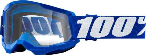 100% Youth Strata 2 Goggles - Blue - Clear 50031-00002