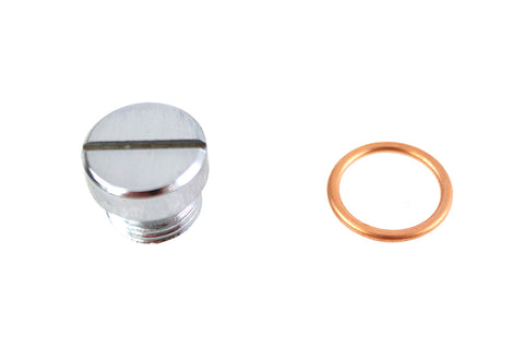 Oil Pump Screen Plug Chrome - V-Twin Mfg.