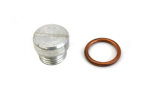Oil Pump Screen Plug Cadmium - V-Twin Mfg.