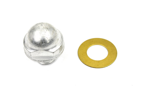 Oil Pump Relief Valve Plug Cadmium - V-Twin Mfg.
