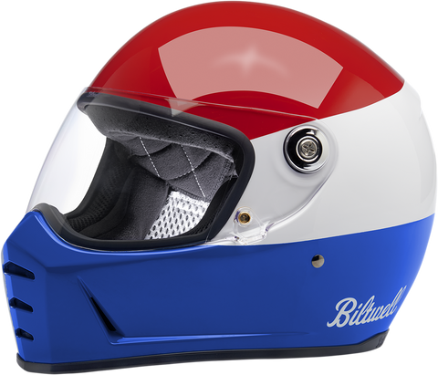 BILTWELL Lane Splitter Helmet - Gloss Podium Red/White/Blue - XS 1004-549-101