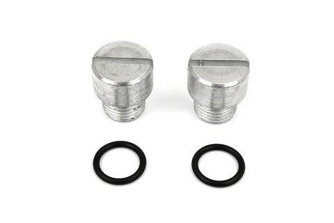 Oil Pump Check and Relief Valve Plug Cadmium - V-Twin Mfg.