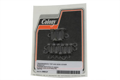 Transmission Top and Side Cover Screw Kit Parkerized - V-Twin Mfg.