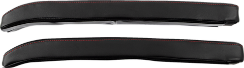 SHOW CHROME Kaliber Armrest Pads - Black w/ Red Stitching - Slingshot '15-'22 H44-1RED