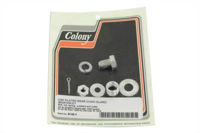 Rear Chain Guard Mount Kit Cadmium - V-Twin Mfg.