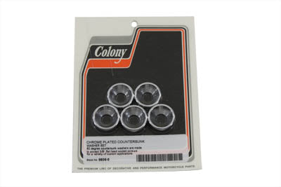 Chrome Countersunk Washer Set 5/16 inch - V-Twin Mfg.