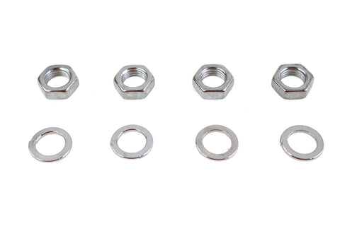 Rocker Arm Shaft Chrome End Nut Kit - V-Twin Mfg.