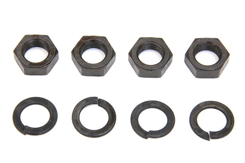 Rocker Arm Shaft Parkerized End Nut Kit - V-Twin Mfg.