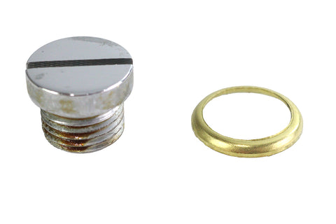 Oil Screen Plug Chrome - V-Twin Mfg.