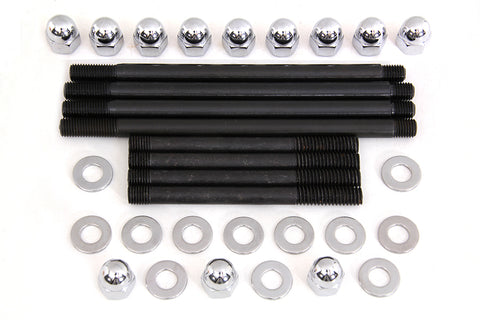 Chrome Engine Case Acorn Bolt Kit - V-Twin Mfg.