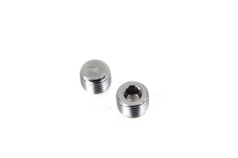 Lower Fork Slider Chrome Drain Plug - V-Twin Mfg.