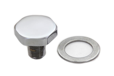 Fork Top Tube Plug Flat Chrome - V-Twin Mfg.