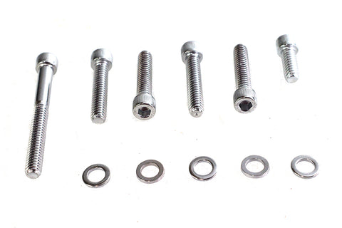 Transmission Shifter Cover Mount Kit Chrome - V-Twin Mfg.