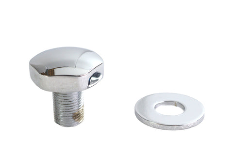 Fork Triple Tree Stem Nut Domed Chrome - V-Twin Mfg.