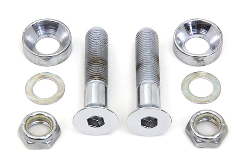 Lower Shock Mount Kit Chrome - V-Twin Mfg.