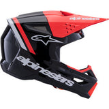 ALPINESTARS SM3 Helmet - Radium - Gloss Black/Red Fluo/White - XL 8300826-1553-XL