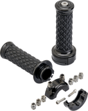 BILTWELL Grips - Alumicore - Custom - Black 6606-201-01