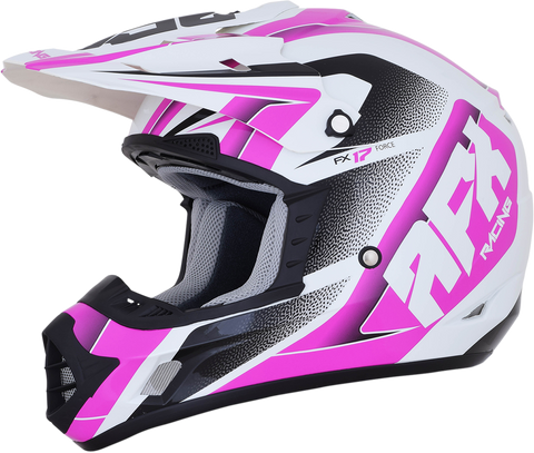 AFX FX-17 Helmet - Force - Pearl White/Fuchsia - Large 0110-5258