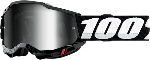 100% Accuri 2 Goggles - Black - Silver Mirror 50014-00001