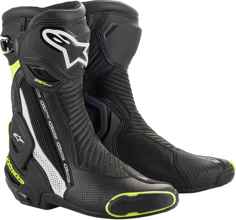 ALPINESTARS SMX+ Vented Boots - Black/White/Yellow - US 6.5 / EU 40 2221119-125-40