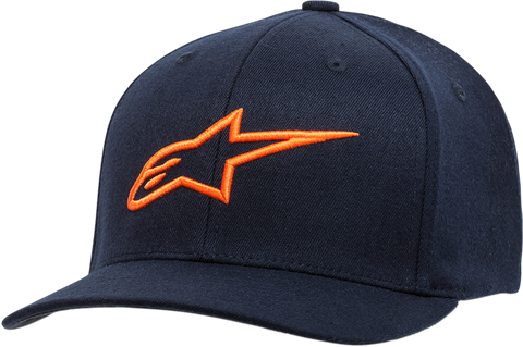 ALPINESTARS Ageless Curve Hat - Navy/Orange - Small/Medium 1017810107032SM