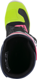 ALPINESTARS Tech 3S Boots - Black/Blue/Pink/White/Yellow - US 8 2014018-1176-8