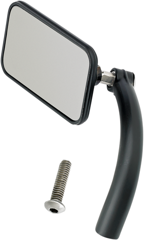 BILTWELL Rectangular Mirror - Black 6502-100-101