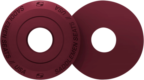 SADDLEMEN Fender Seat Washer - Burgundy 14707BY