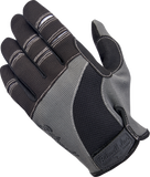 BILTWELL Moto Gloves - Gray/Black - XL 1501-1101-005