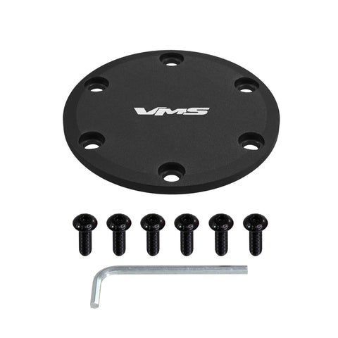 HORN DELETE PLATE KIT FOR 6 and 5 BOLT HUBS for use on VMS RACING ALUMINUM STEERING WHEELS: APEX GLADIATOR  FURY and PRODIGY / PART # SW650 (5 BOLT) or SW750 (6 BOLT)