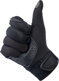 BILTWELL Baja Gloves - Black Out - Small 1508-0101-302