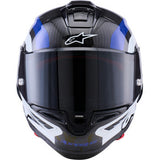 ALPINESTARS  Supretech R10 Helmet - 22.06 - Arius - Gloss Black/White/Blue - Large  8203926-1647-L