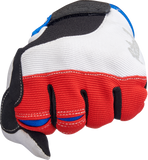 BILTWELL Moto Gloves - Red/White/Blue - Medium 1501-1208-003