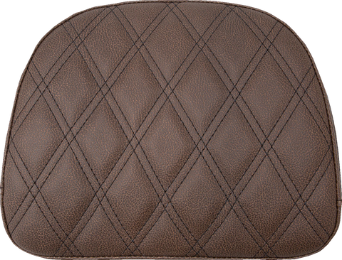 SADDLEMEN Touring Sissy Bar Pad - Brown - Lattice Stitch - Indian '14-'22 61145