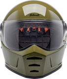 BILTWELL Lane Splitter Helmet - Gloss Olive Green - XS 1004-154-501