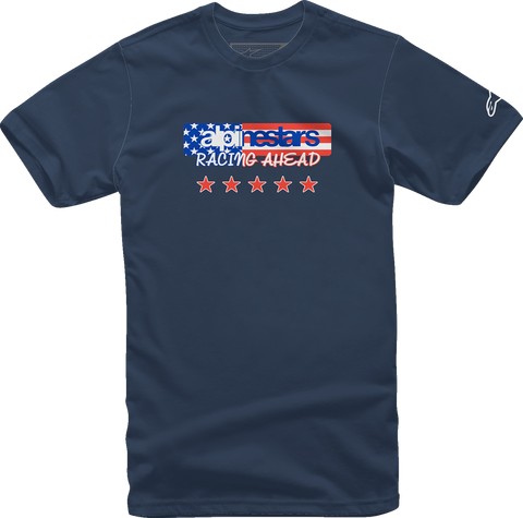 ALPINESTARS USA Again T-Shirt - Navy - XL 12137261070XL