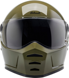 BILTWELL Lane Splitter Helmet - Gloss Olive Green - Medium 1004-154-503