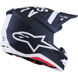 ALPINESTARS SM7 Helmet - Dasher - Matte Black/White - Large 8302226-1121-L