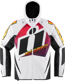 ICON Airform Quarterflash Jacket - White/Black/Red - 2XL 2820-5960