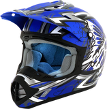 AFX FX-17 Helmet - Butterfly - Matte Blue - XL 0110-7125