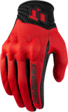 ICON Anthem 2 CE™ Gloves - Red - Medium 3301-3684