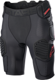 ALPINESTARS Bionic Pro Protection Shorts - Black/Red - Medium 6507523-13-M