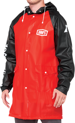 100% Torrent Raincoat - Red/Black - XL 20040-00008