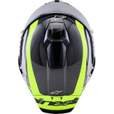 ALPINESTARS  Supertech R10 Helmet - 22.06 - Arius - Gloss Black/Silver/Yellow Fluo - XL 8203926-1699-XL