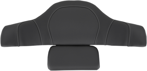 SADDLEMEN Tour-Pak Backrest Pad Cover - Carbon Fiber - Black - Indian I14-07-TPACK-CF