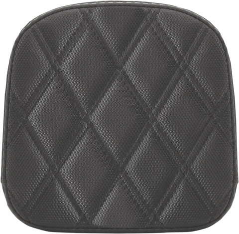 SADDLEMEN Sissy Bar Pad - Lattice Stitched - Black 0407SDC