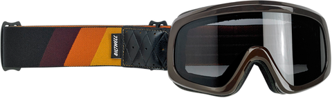 BILTWELL Overland 2.0 Goggles - Tri-Stripe - Gold/Rust/Brown 2111-0802-004