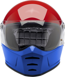 BILTWELL Lane Splitter Helmet - Gloss Podium Red/White/Blue - 2XL 1004-549-106